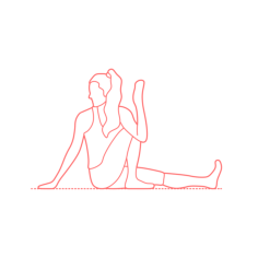 Humans Yoga Poses Marichis Pose Sketch Style Svg Vector, Free Vectors File